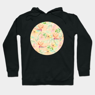 Watercolor Birds of Paradise Hoodie